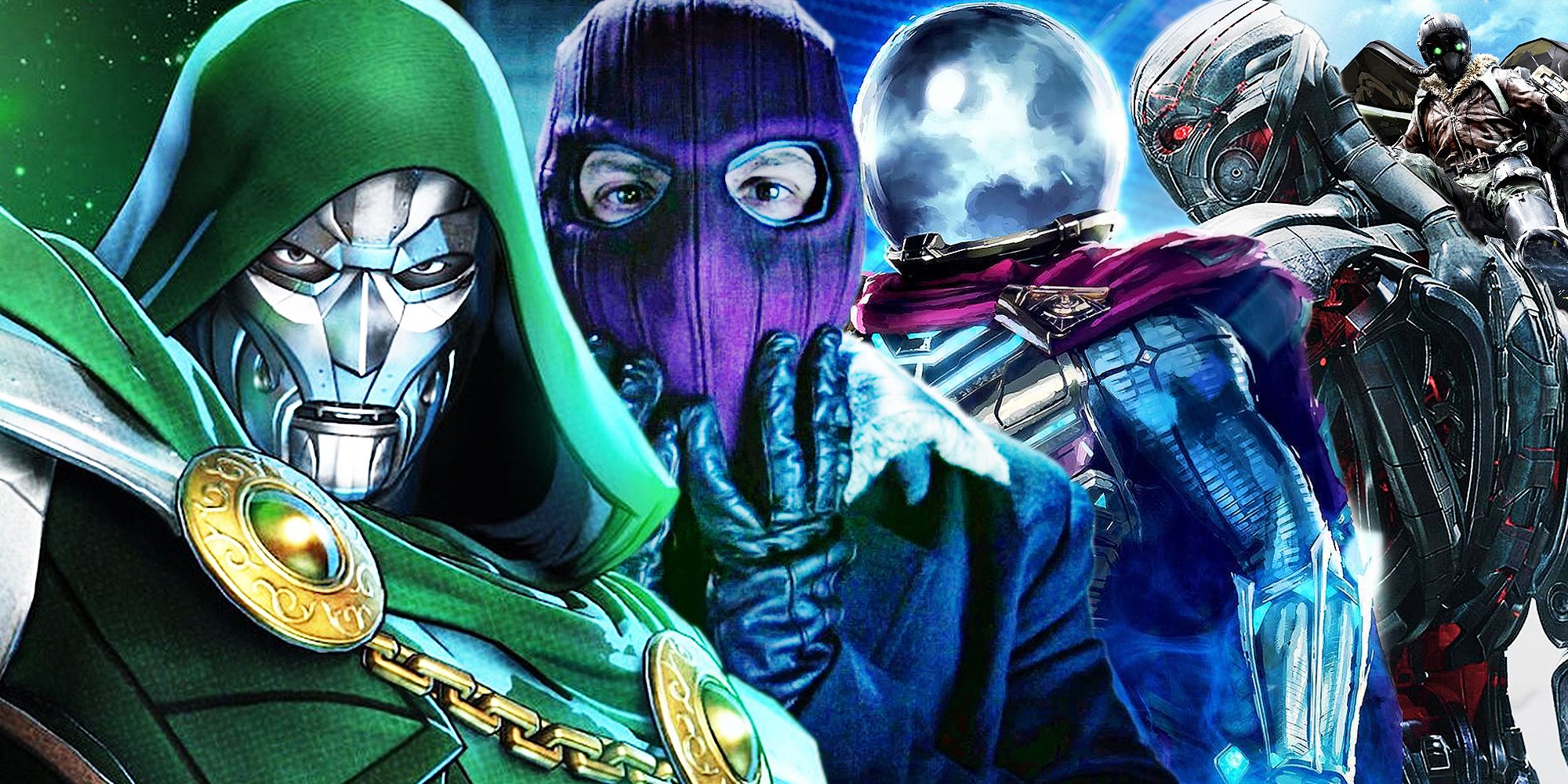 Doctor Doom With The MCU's Zemo, Mysterio, and Vulture