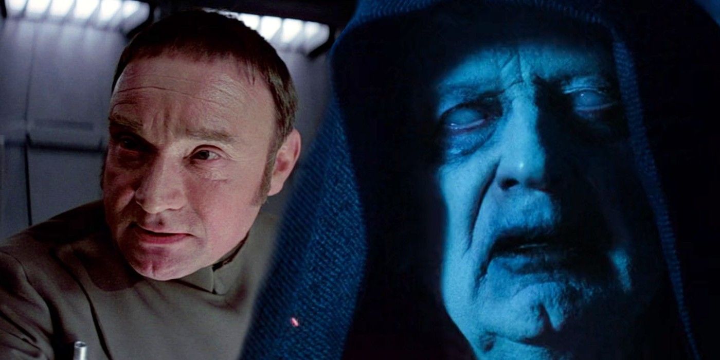 Don Henderson as Tagge and Ian McDiarmid as Palpatine in Star Wars