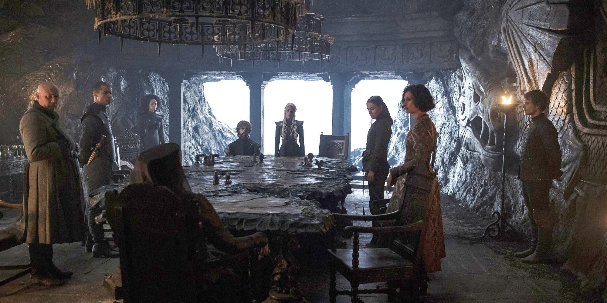 Dragonstone meeting in Game of Thrones