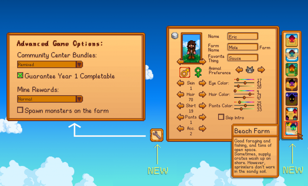 Stardew Valley new content features
