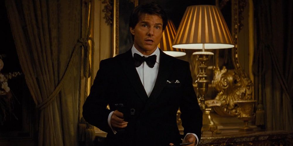 Ethan Hunt confronts the CIA director in Mission: Impossible - Rogue Nation