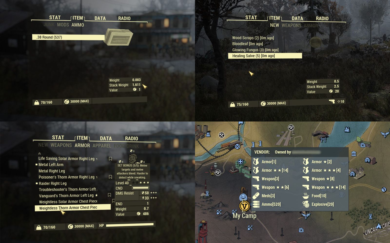 Fallout 76 Inventory And Menus Update