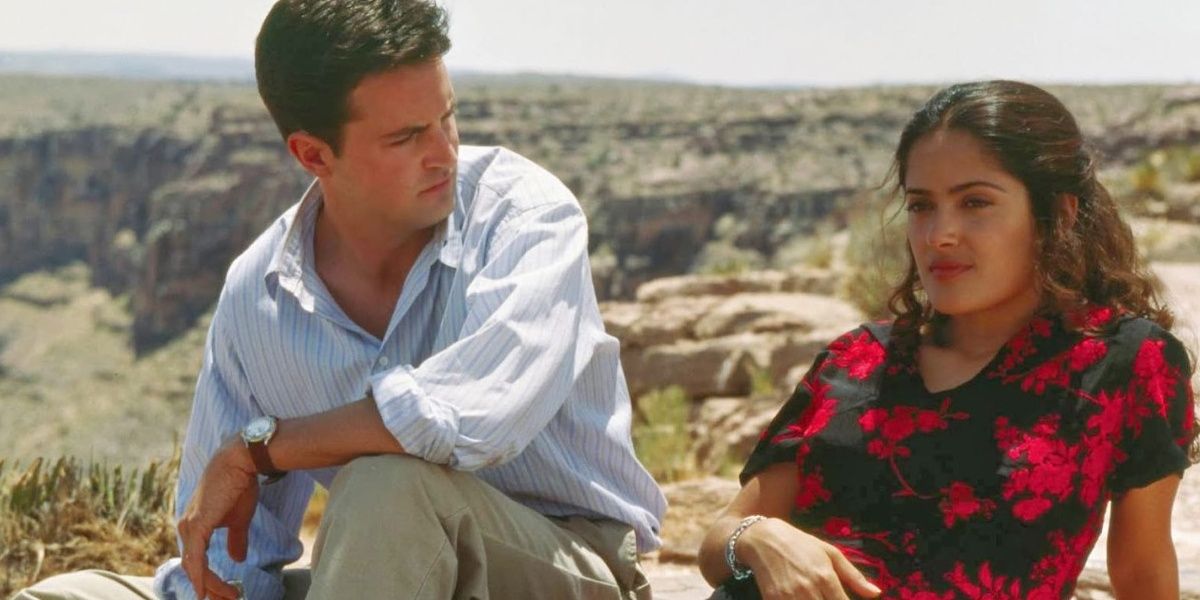 Matthew Perry and Salma Hayek in Fools Rush In (1997)