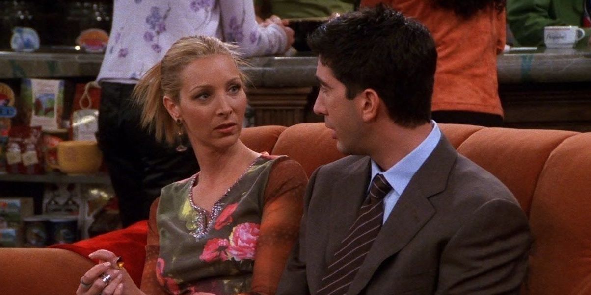 Phoebe Buffay (Lisa Kudrow) and Ross Geller (David Schwimmer) in &quot;Friends.&quot;
