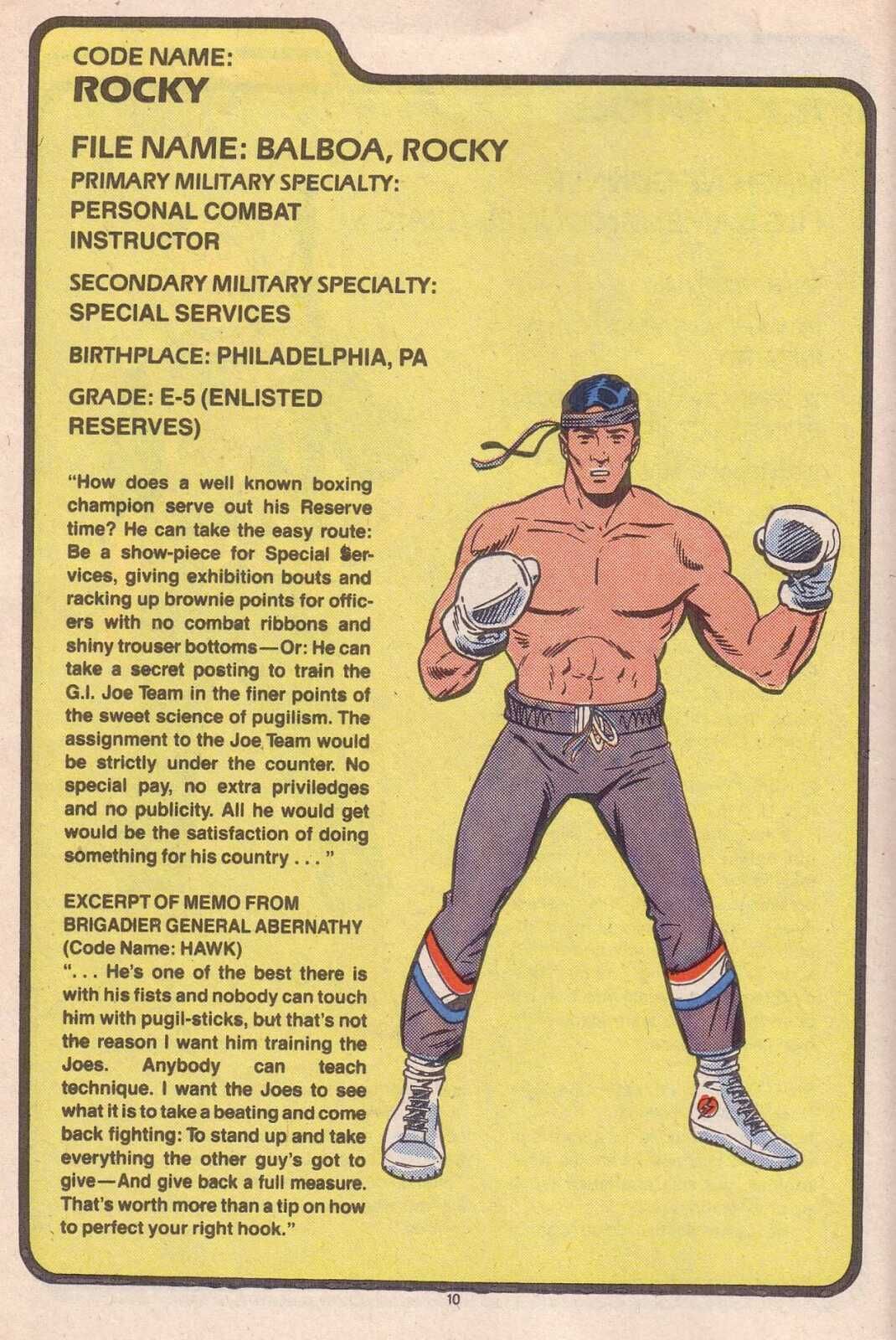 G.I. Joe Made Rocky Balboa A Member (And Why He Was Removed)