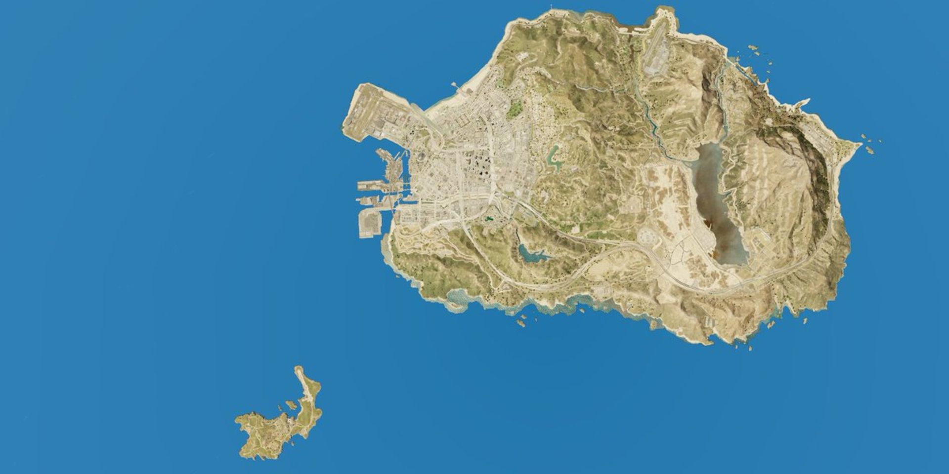 Size comparison of map of GTA 5