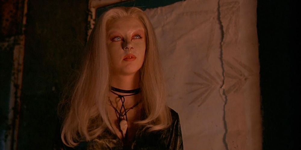 A close-up of Ginger as she begins to transform into a werewolf in Ginger Snaps