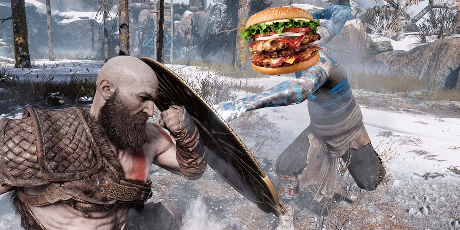 God Of War Kratos Hungry Burger