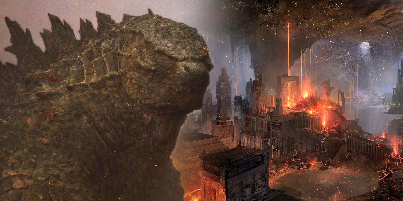 Godzilla and MonsterVerse Hollow Earth City