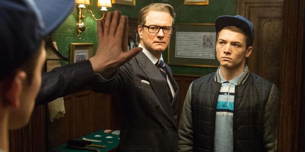 Harry and Eggsy in Kingsman The Secret Service