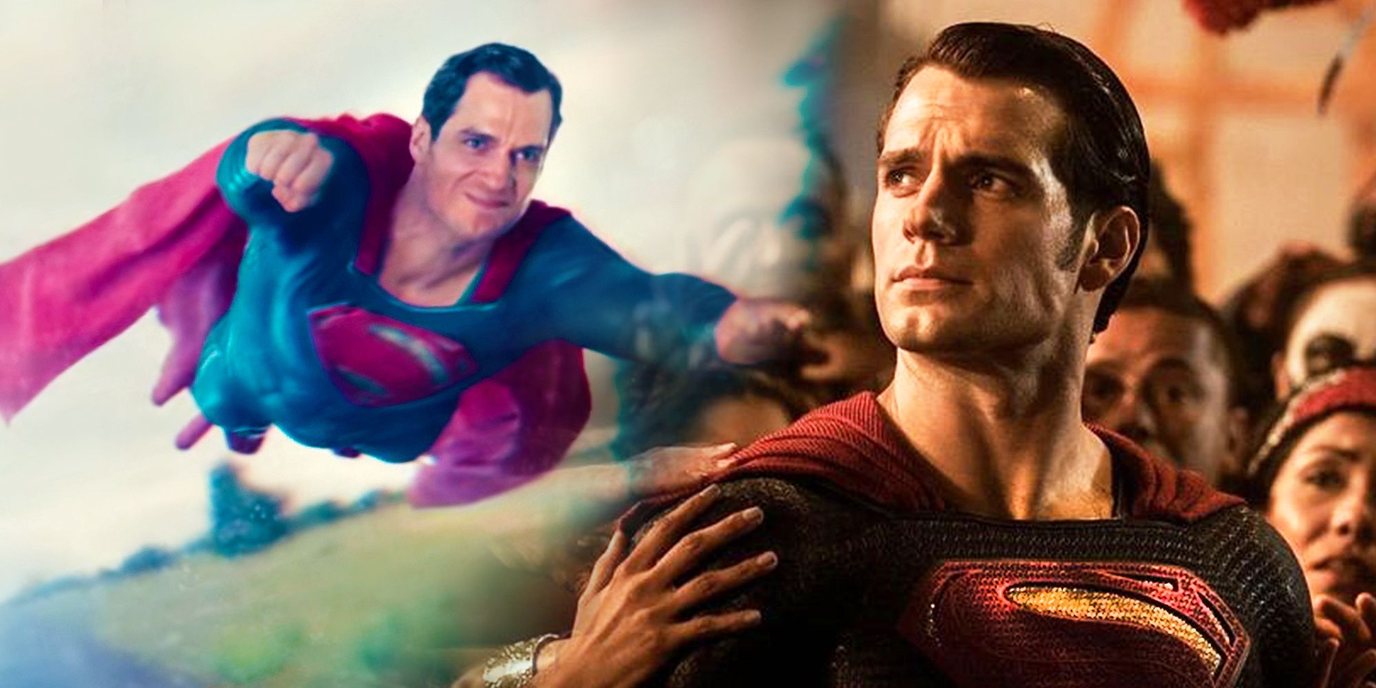 Henry Cavill as Superman in Batman v Superman Dawn of Justice and Justice League