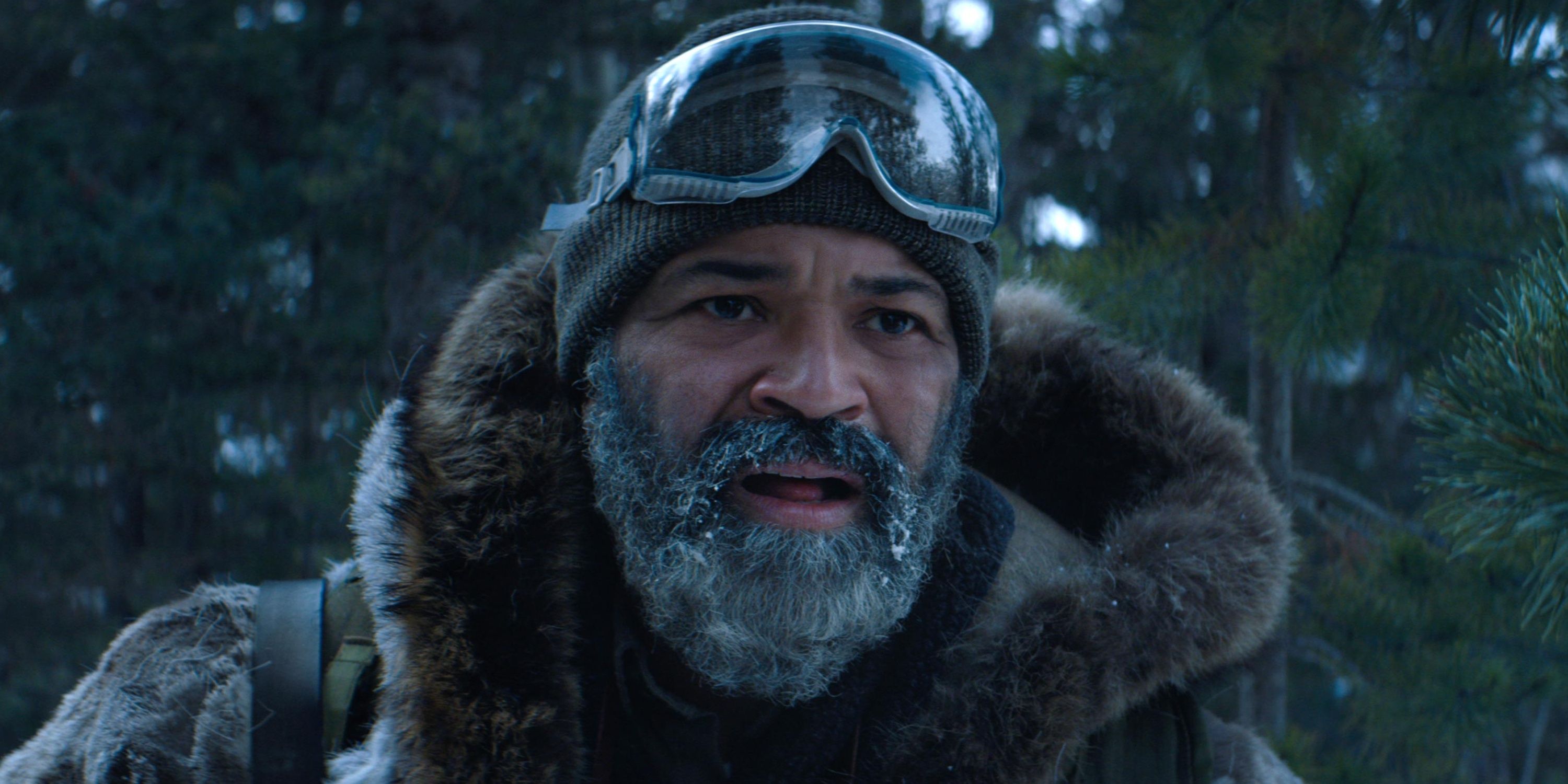 Russell outdoors in Hold the Dark.