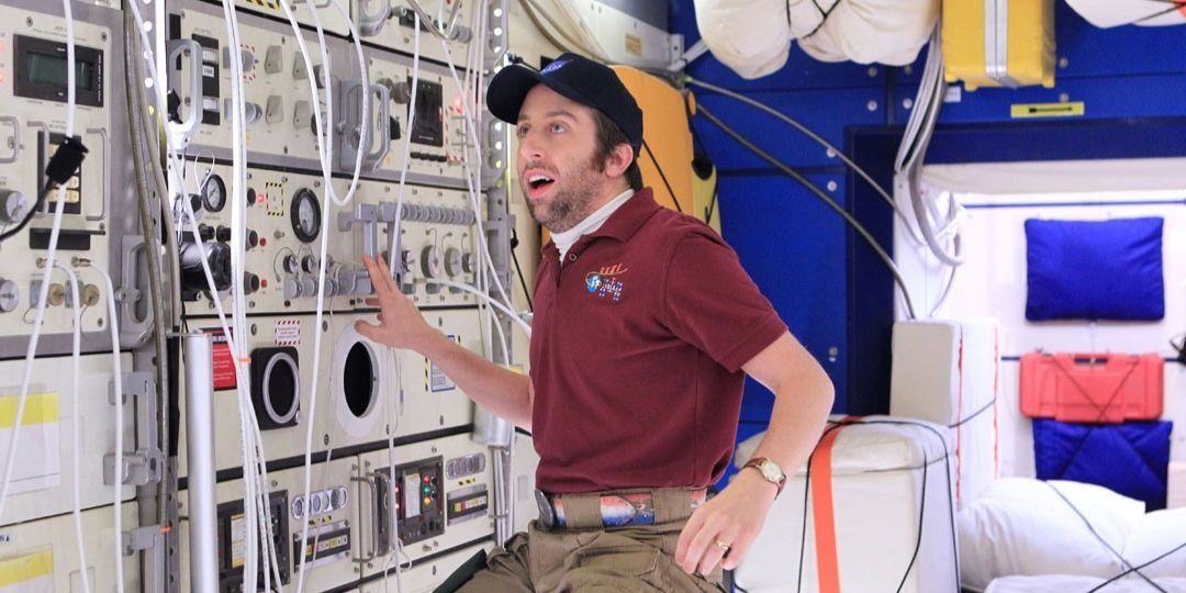 Howard in his space craft on The Big Bang Theory 
