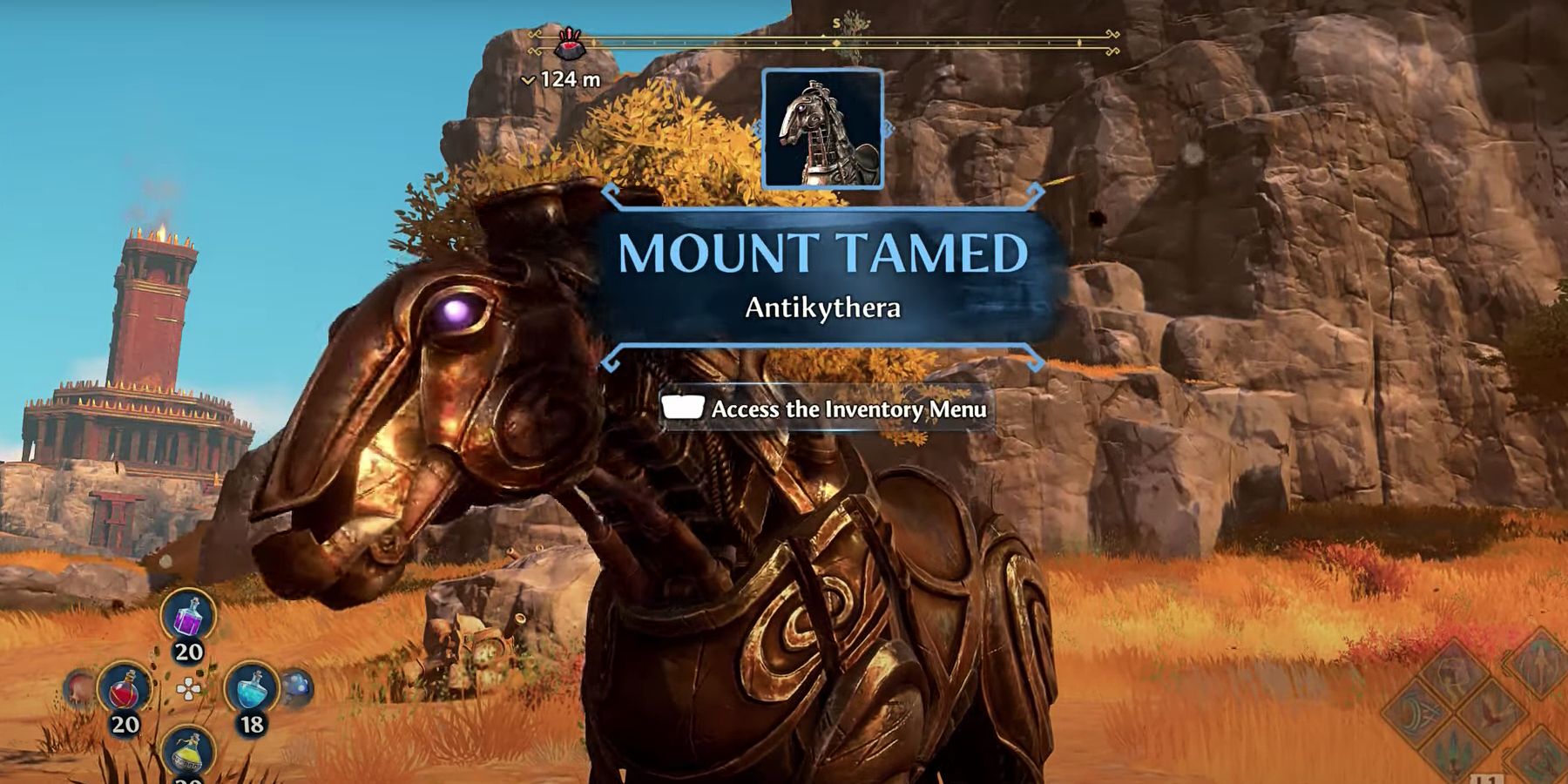 How to Find (& Tame) The Antikhytera Epic Mount in Immortals Fenyx Rising