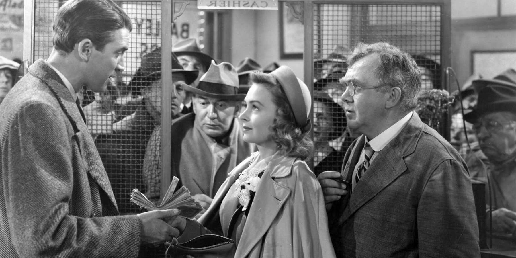 George handing out loans in It's a Wonderful Life 