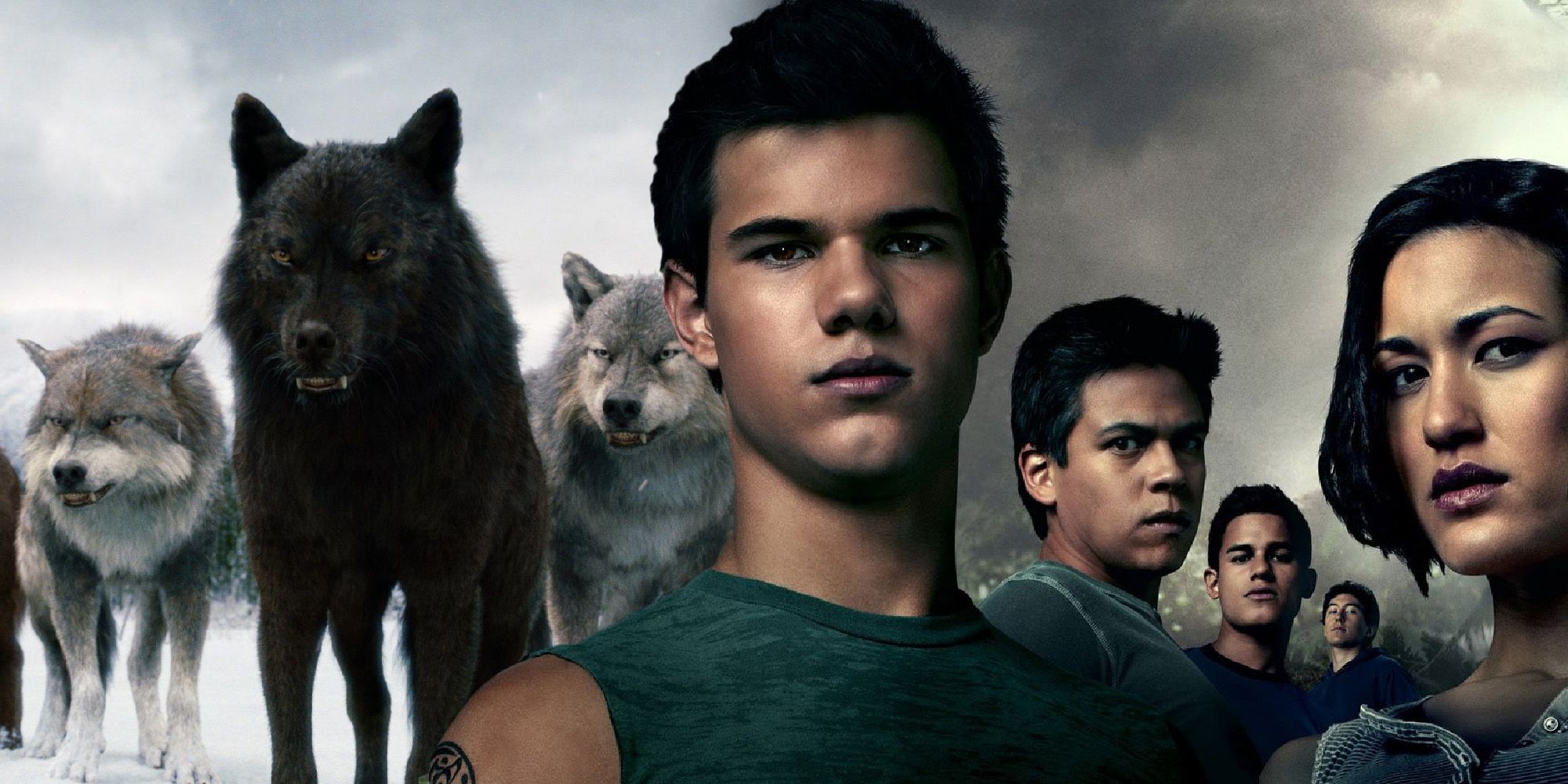 Werwolf and wolf pack image from Twilight Eclipse and Breaking Dawn.