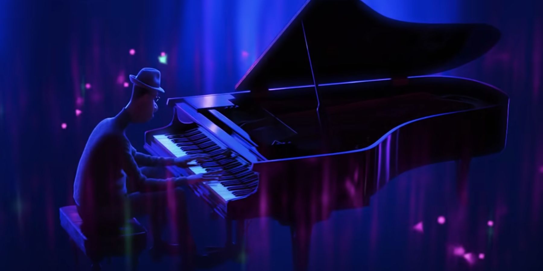Joe playing the piano in Pixar's Soul.
