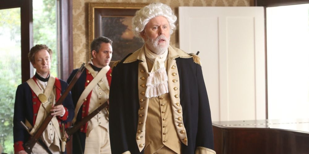 John Lithgow as George Washington in Drunk History