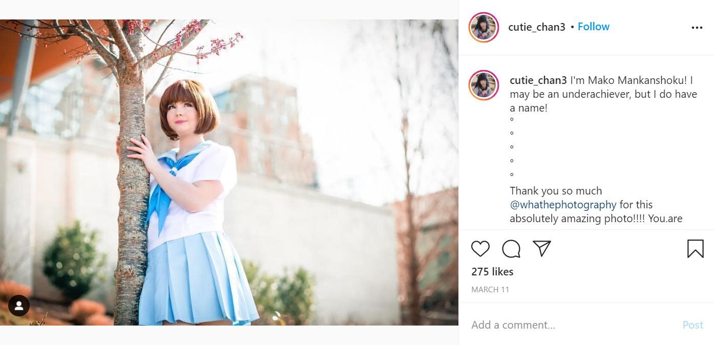 Kill La Kill Mako cosplay by cutie_chan3 on Instagram