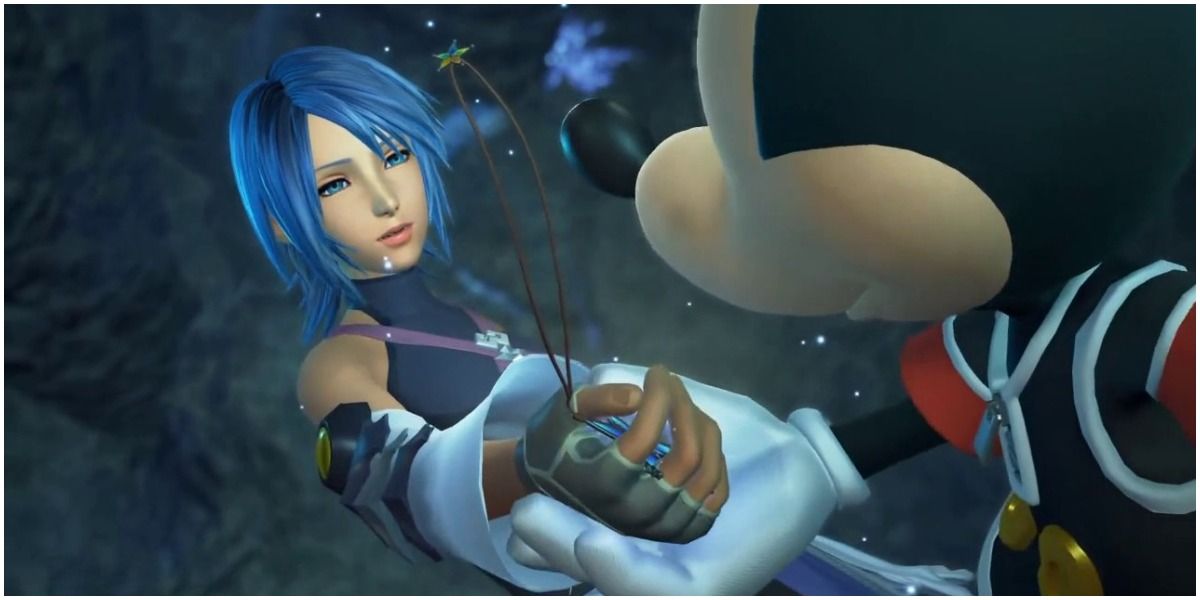 Kingdom Hearts saves Aqua in Kingdom Hearts 0.2