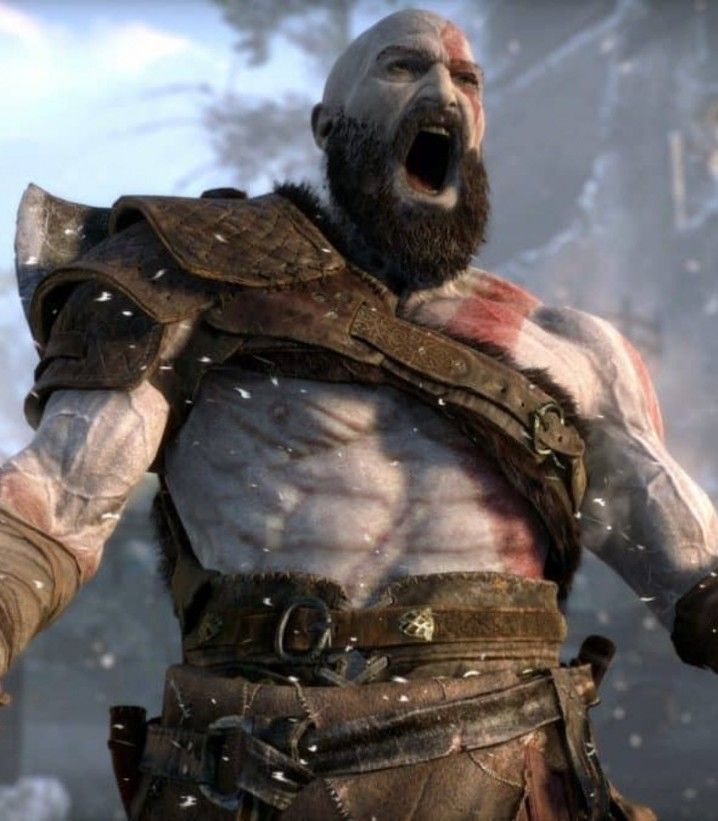 Kratos god of war scream vertical