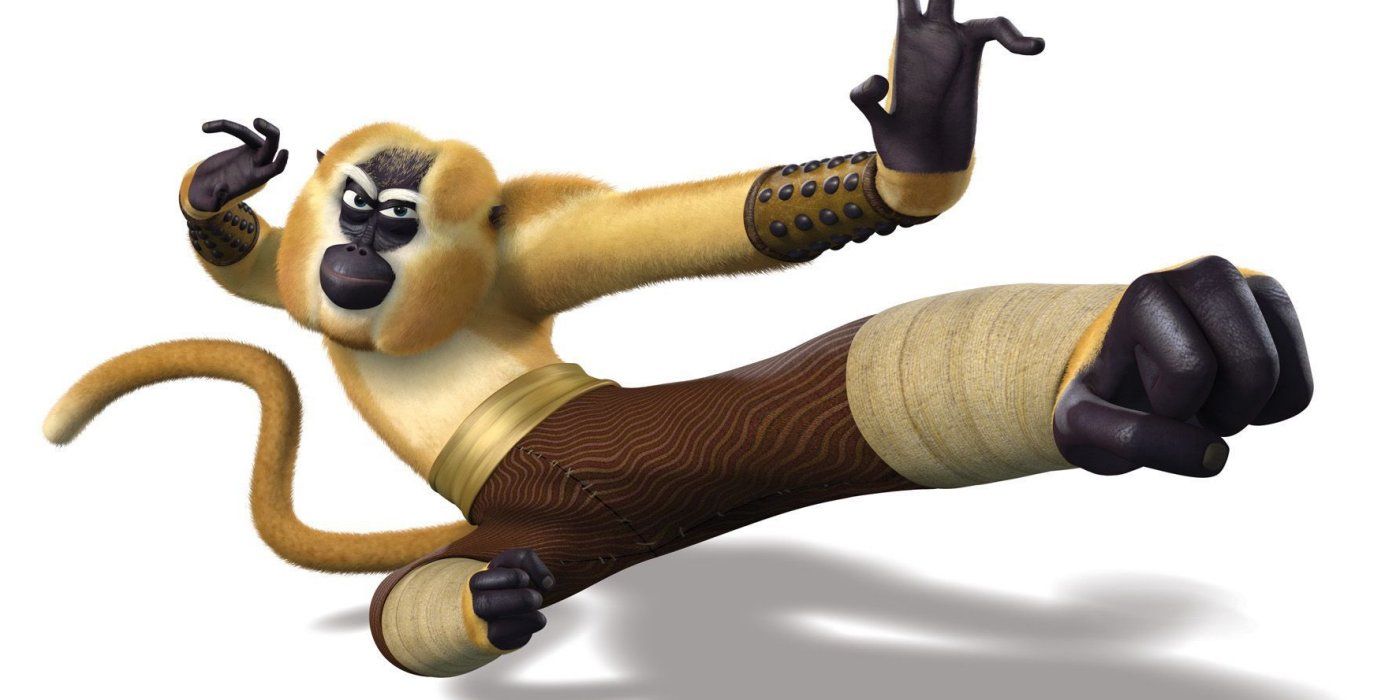 Monkey kicks from Kung Fu Panda