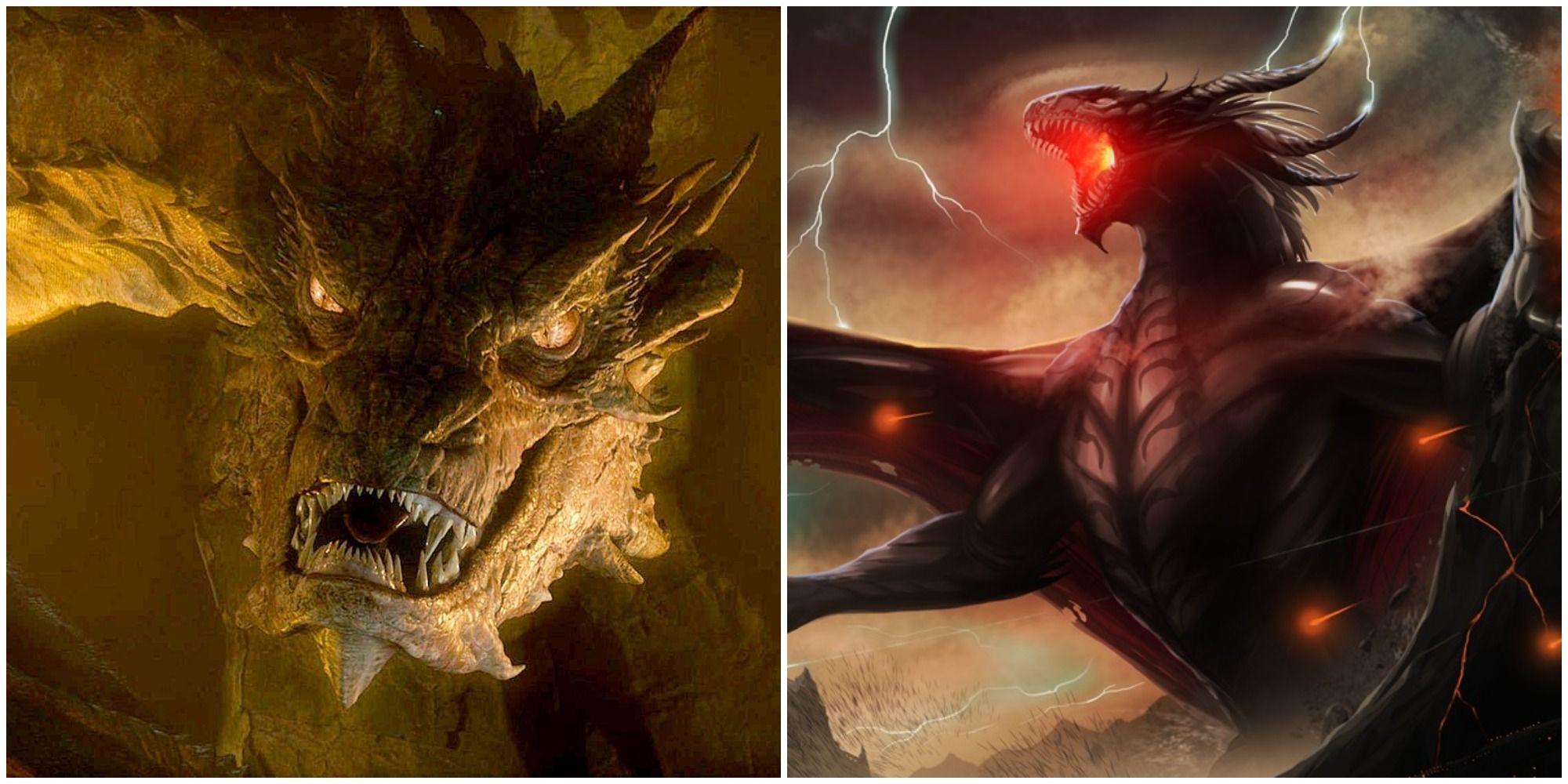 Comparison of the Dragons of Middle-Earth
