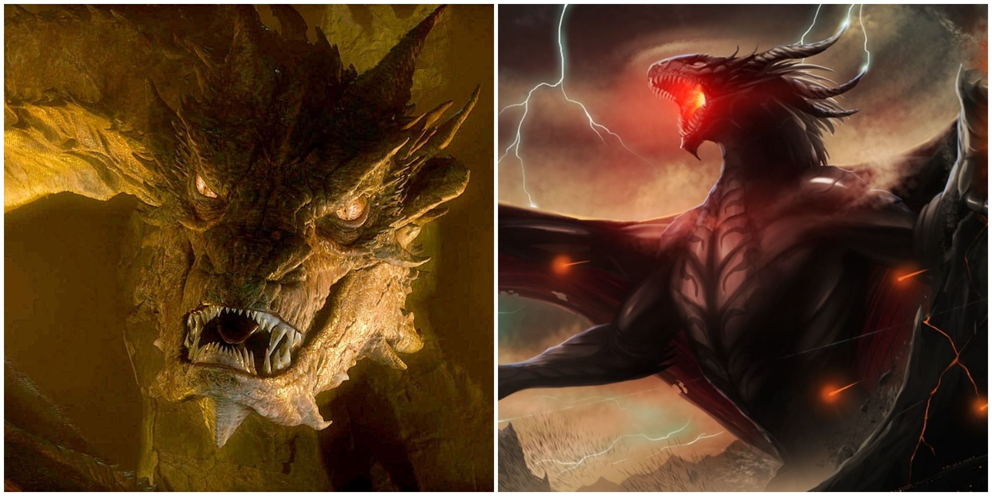 Biggest Dragons of all time - Gaming  Big dragon, Dragons of middle earth,  The hobbit