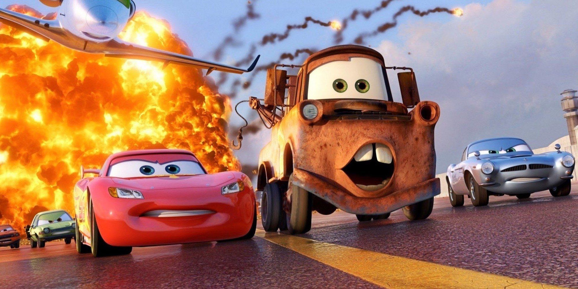 Lightning and Mater in Cars