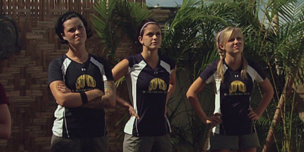MTV THE CHALLENGE the ruins - sarah rice, kellyanne judd, and casey cooper