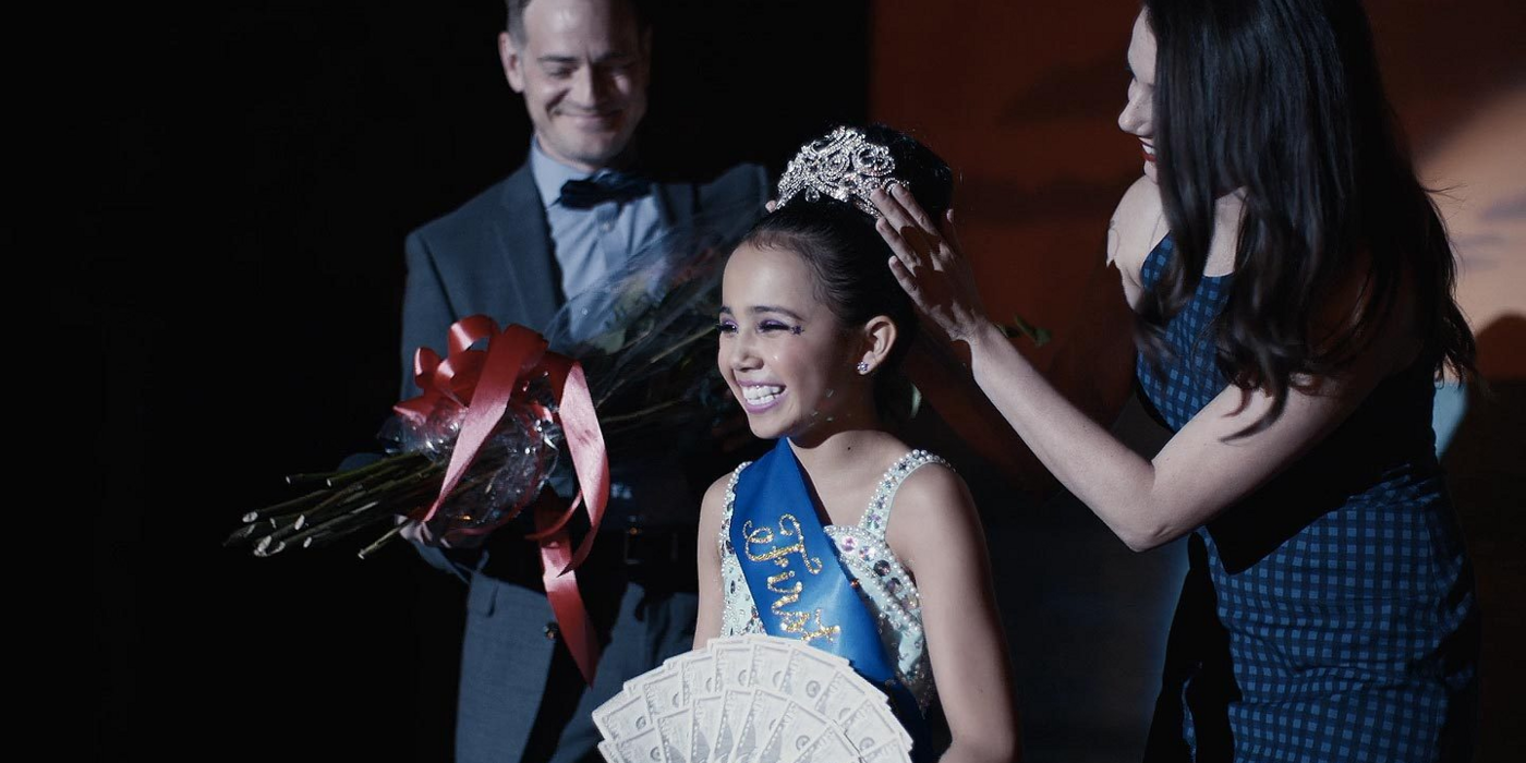 Young Maddy at a beauty pageant