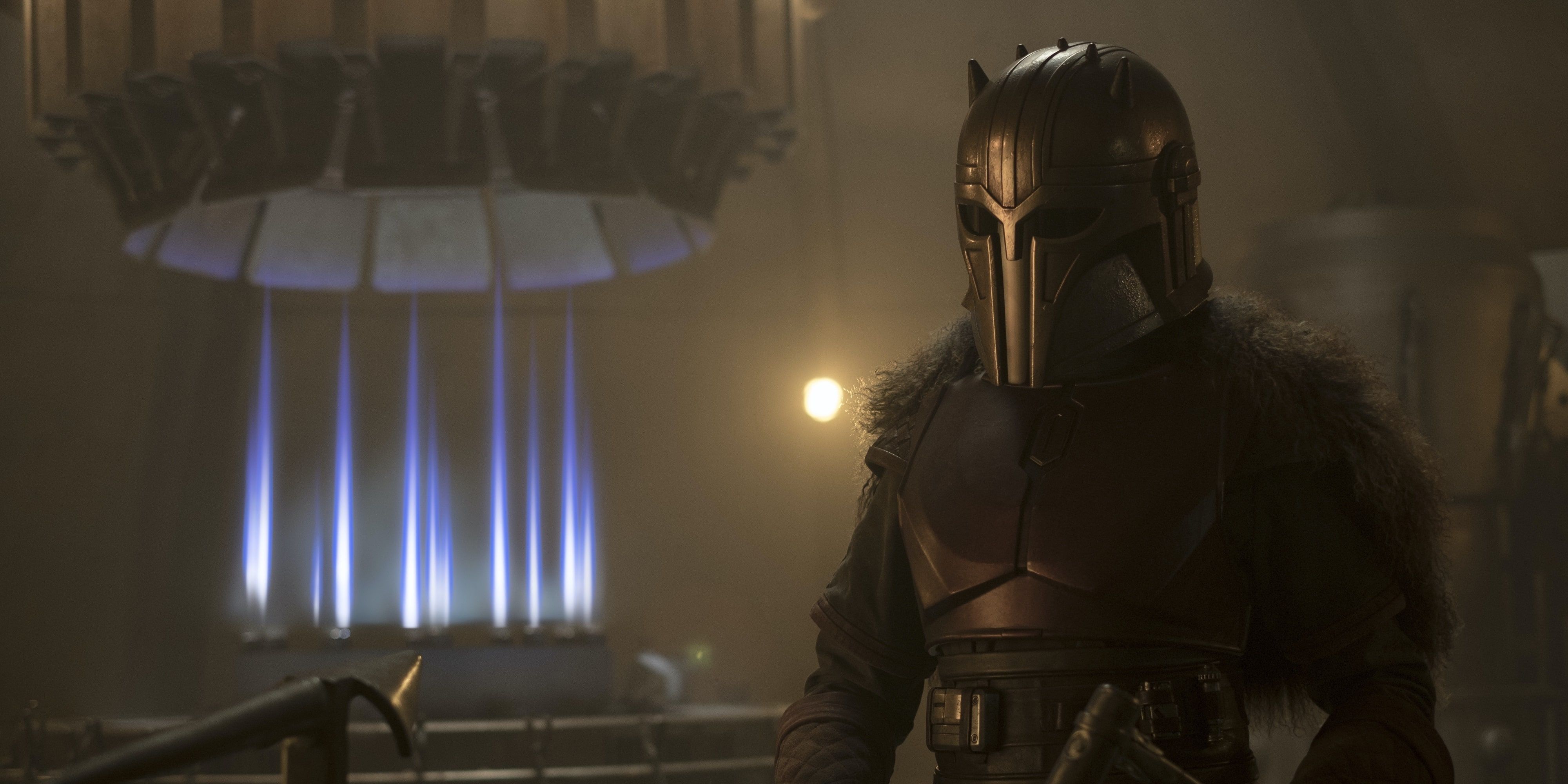 The Armorer within The Mandalorian's forge