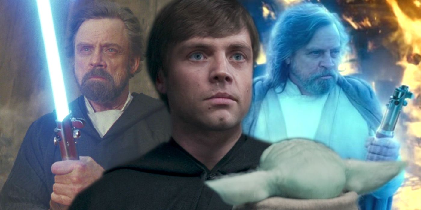 Mark Hamill as Luke Skywalker in The Last Jedi The Rise of Skywalker and Mandalorian