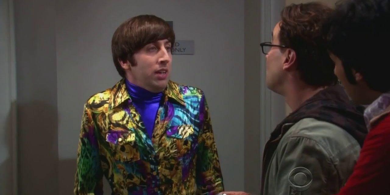 Howard looks embarrassed in The Big Bang Theory