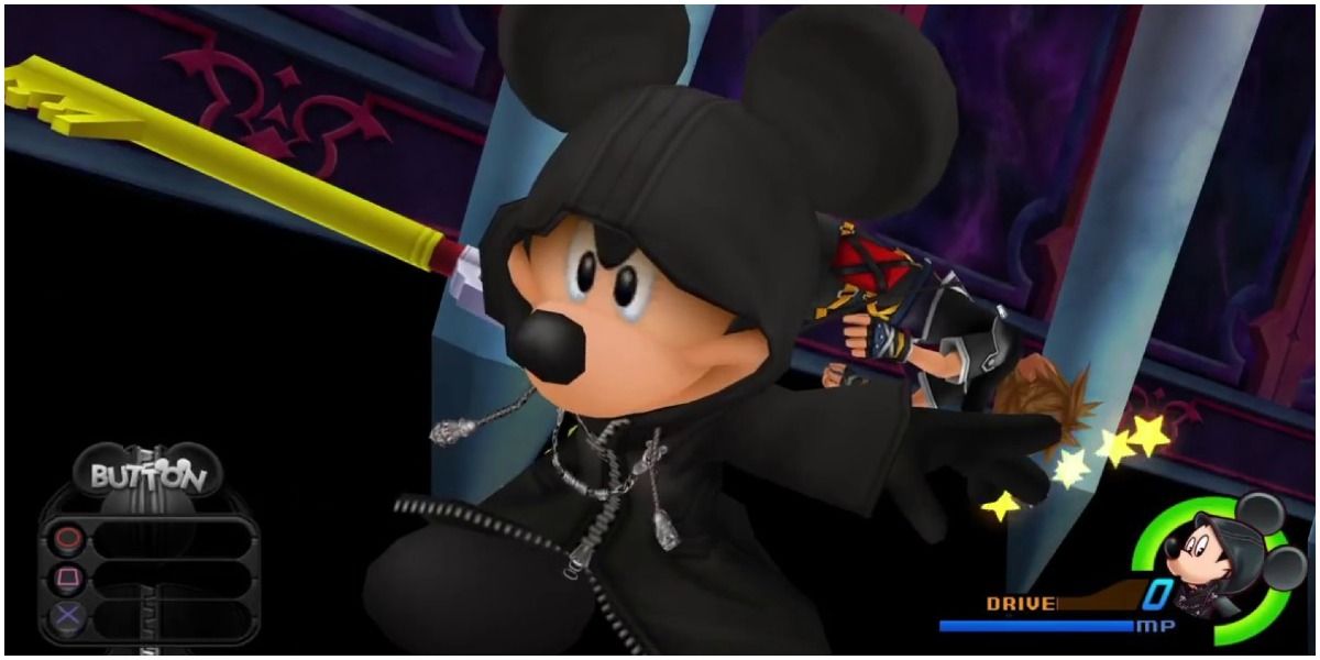 Mickey takes over Sora's position in Kingdom Hearts 2