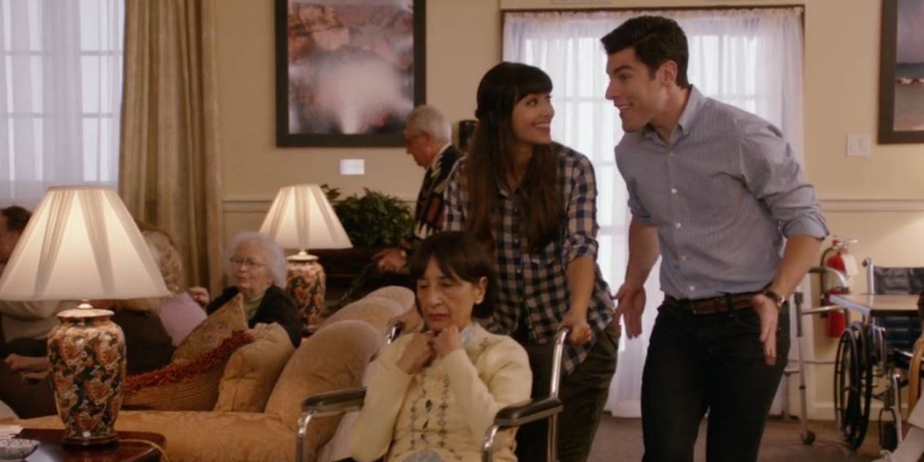 Cece and Schmidt in the New Girl episode 
