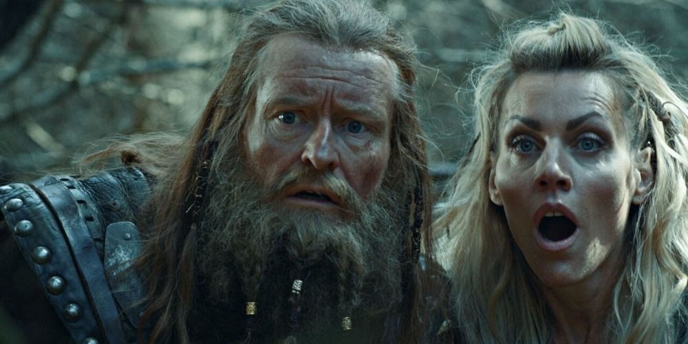 Two main characters together in Norsemen