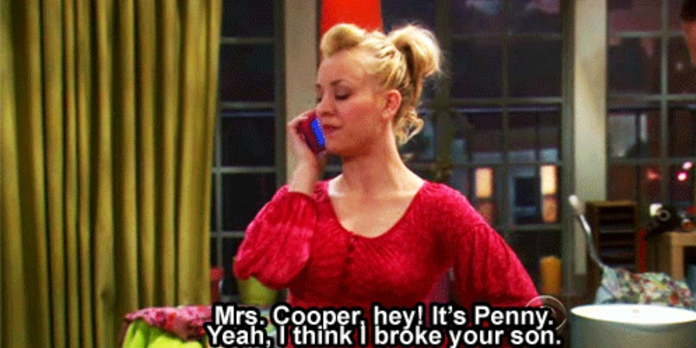 PENNY ON THE PHONE WITH SHELDONS MOM - TBBT