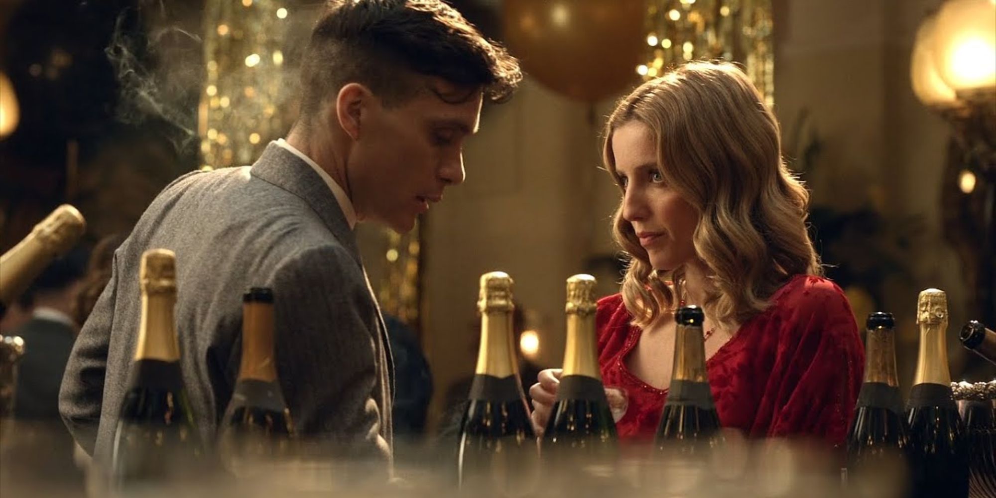 Thomas and Grace Shelby at the bar in Peaky Blinders