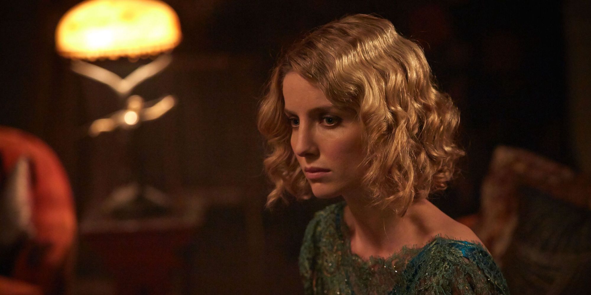 Grace Shelby looking concerned in Peaky Blinders