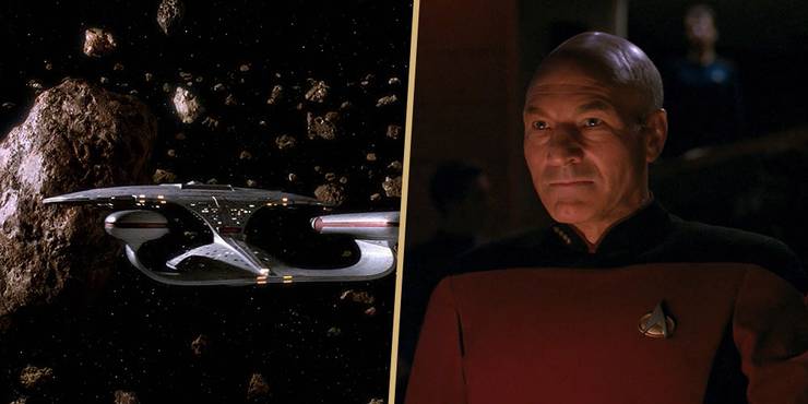 4. Picard the Pilot (booby trap S3): He took the helm of the Enterprise to escape a thousand-year-old trap set during an ancient war. He used the gravitational pull of the giant asteroid like a catapult to pull them out of orbit.
