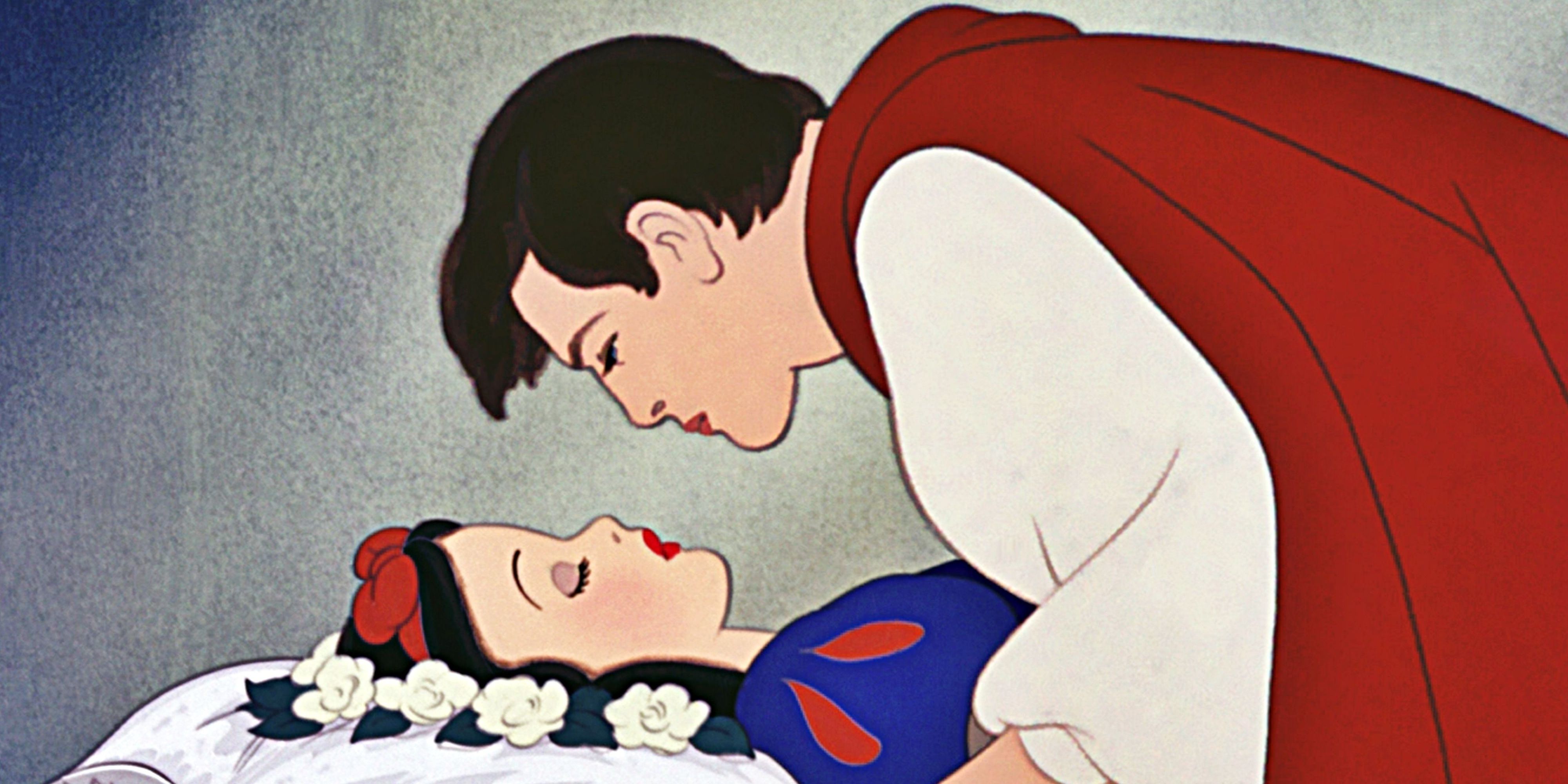 Prince Florian and Snow White in Snow White and the Seven Dwarves