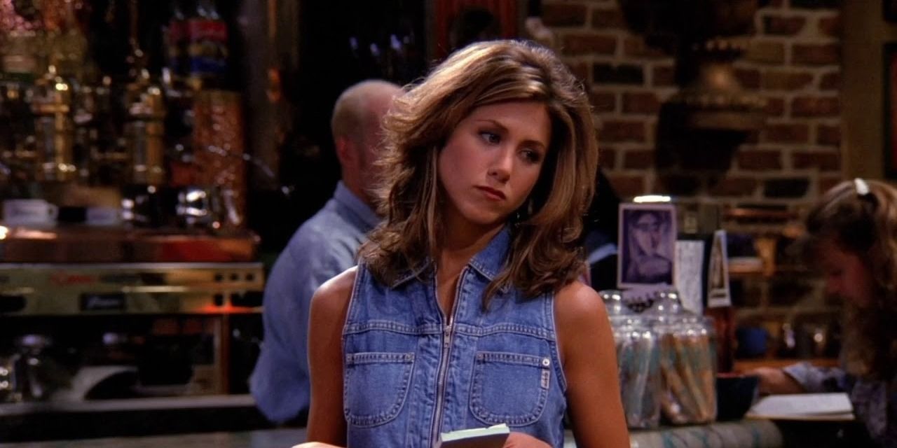Rachel in Central Perk on Friends
