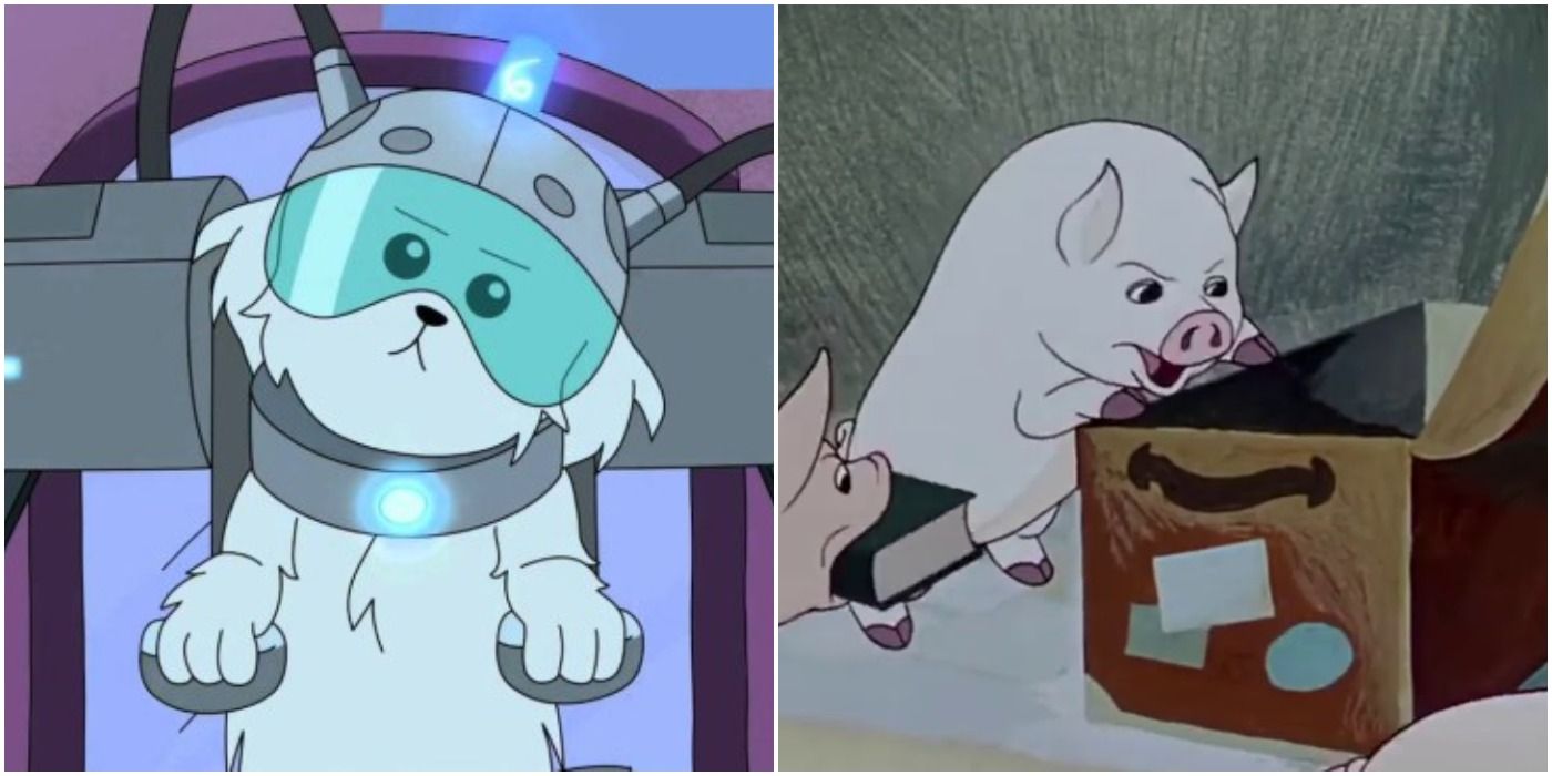 Rick and Morty Snuffles Snowball Animal Farm comparison