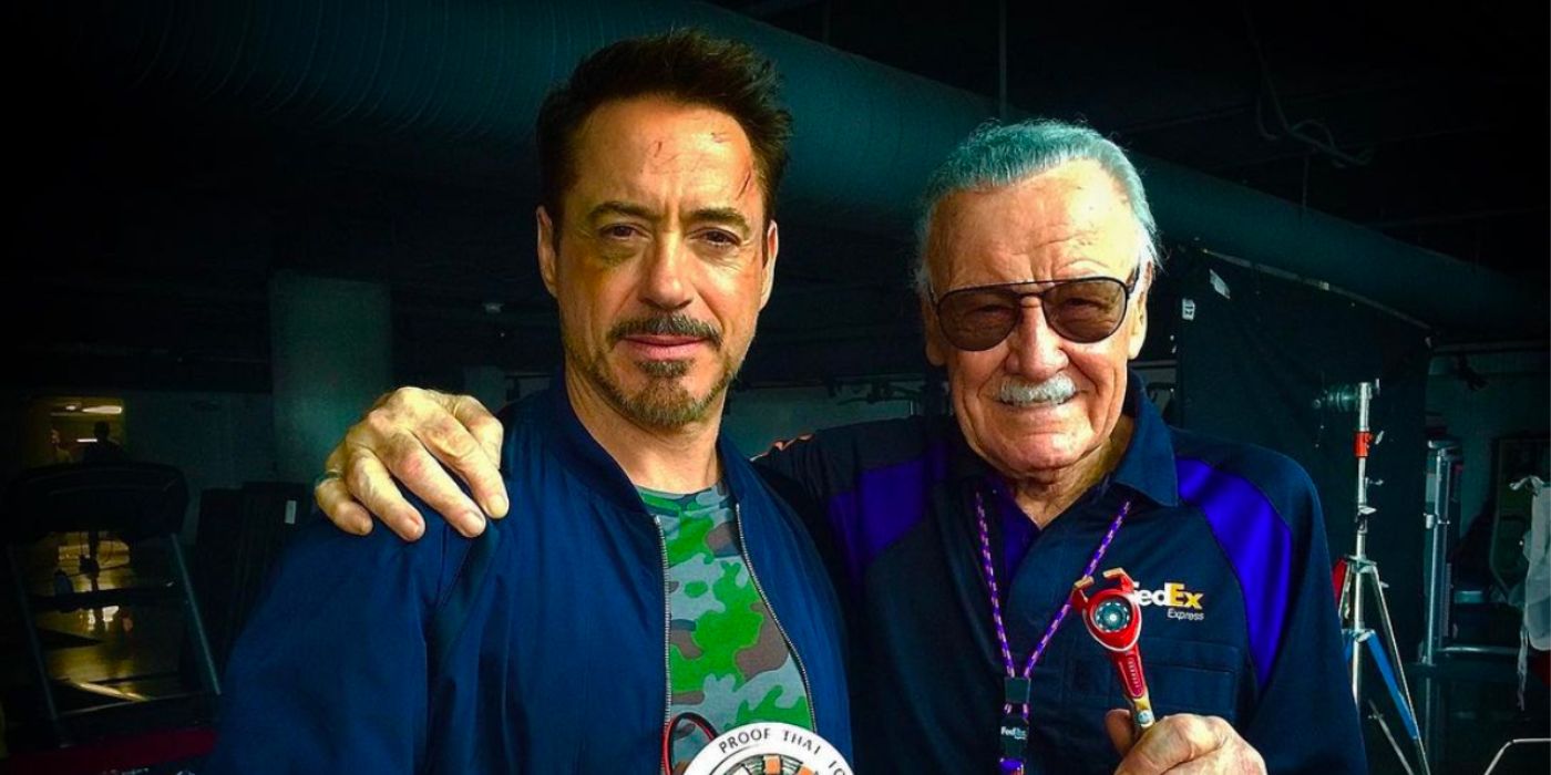 Robert Downey Jr and Stan Lee