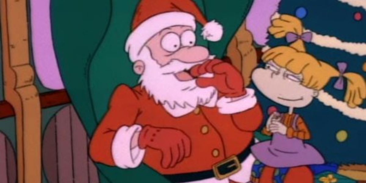 Angelica sitting on Santa's lap in Rugrats: &quot;The Santa Experience&quot; 