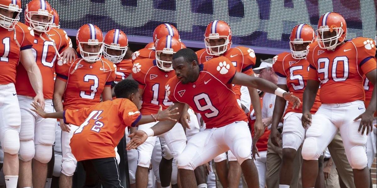 The Clemson Tigers football team in Disney's Safety
