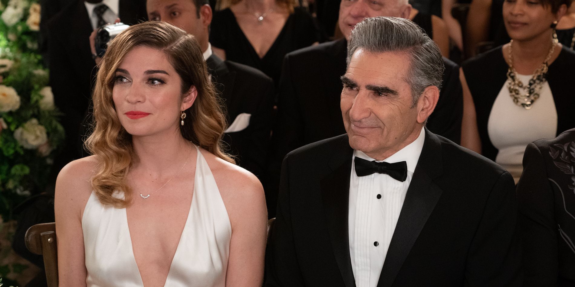 Alexis and Johnny Rose in Schitt's Creek series finale