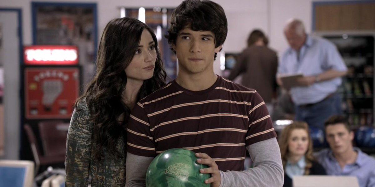 Tyler Posey and Crystal Reed in Teen Wolf