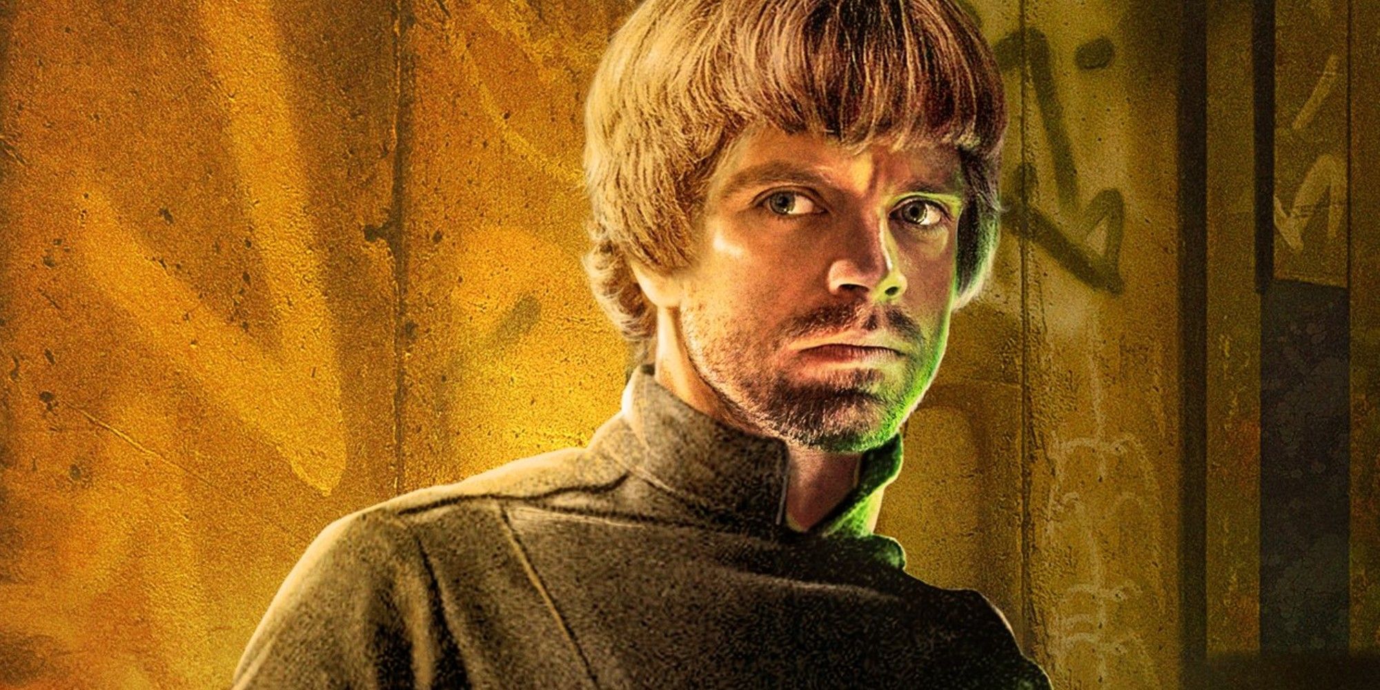 Sebastian Stan as Luke Skywalker Mandalorian fan poster